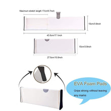 Load image into Gallery viewer, Best seller  onerbuy pack of 2 extendable drawer organizer dividers adjustable closet cabinet separators with anti scratch foam edges for kitchen bathroom bedroom office and dresser desk 4 tall 11 17 lo