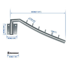 Load image into Gallery viewer, Save on sunmall 12 6 folding wall mounted clothes hanger rack garment hook stainless steel with swing arm holder clothing hanging system closet storage organizer for bedrooms bathrooms laundry room 2 pack