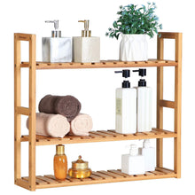 Load image into Gallery viewer, Cheap songmics bamboo bathroom shelves 3 tier adjustable layer rack bathroom towel shelf utility storage shelf rack wall mounted organizer shelf for bathroom kitchen living room holder natural ubcb13y