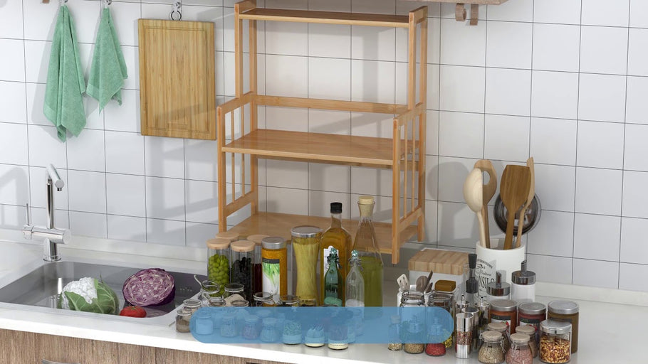 3-Tier Standing Spice Rack LITTLE TREE Kitchen Bathroom Countertop Storage Organizer by Tribesigns Furniture (1 year ago)