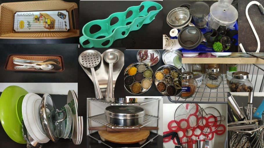 Best kitchen organizer|how I organise my kitchen|kitchen organisation ideas by Saranya Receipe Box (2 years ago)