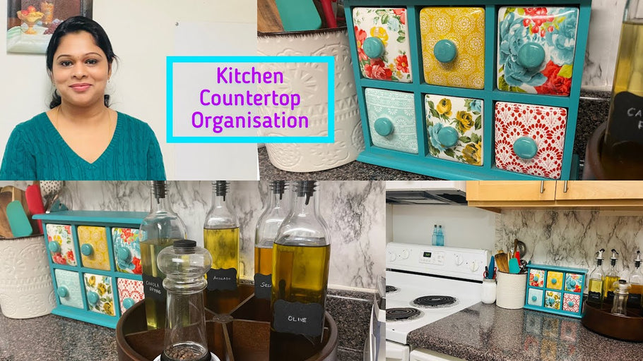 Kitchen Countertop Organisation 2021|Space Saving Countertop Organizing ideas|Kitchen Organisation by Mommyb (3 months ago)