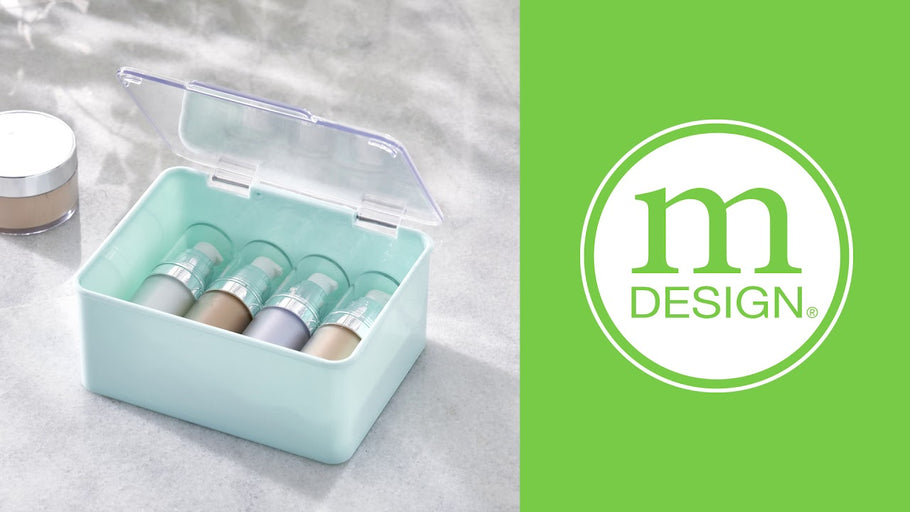 mDesign Stackable Countertop Makeup Storage Organizer Box with Lid by mDesign - Solutions with Style (4 months ago)
