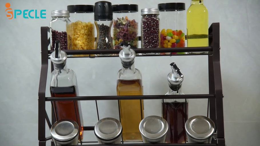 Spice Rack, iSPECLE Extra Large 4 Tier Spice Rack Organizer Kitchen Countertop Adjustable by iSPECLE (2 months ago)