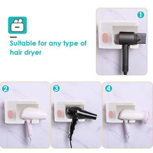 Load image into Gallery viewer, Best aritan wall mounted hair dryer holder rack no drilling styling tool organizer storage basket for bathroom give 10 hooks 1 soap holder