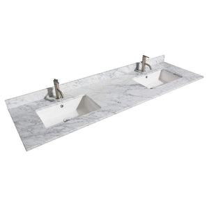 Discover wyndham collection daria 72 inch double bathroom vanity in dark gray white carrara marble countertop undermount square sinks and 24 inch mirrors