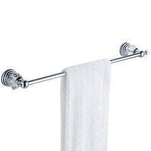 Load image into Gallery viewer, Shop for wolibeer silver bathroom accessory set of 4 pieces towel hook towel rail towel holder roll tissue holder wall mounted zinc alloy construction with crystal chrome finished