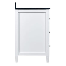 Load image into Gallery viewer, Buy now maykke cecelia 60 bathroom vanity cabinet 2 door 3 drawer solid birch wood frame white finish new england style double surface mounted vanity base cabinet only with tapered legs ysa1146001