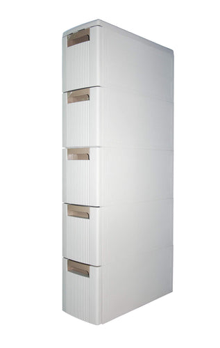 The best boby 5 storage drawers rolling cart organizer plastic drawers unit on wheels tower narrow slim container cabinet for bathroom bedroom 17 7 x 7 x 38 8 inches