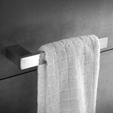 Load image into Gallery viewer, Latest bathroom towel holders stainless steel 4 piece towel bar toilet paper holder towel ring robe hook bath accessory set rustproof wall mount kitchen hanger contemporary square style brushed nickel
