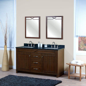 Purchase maykke abigail 60 bathroom vanity cabinet in birch wood american walnut finish double floor mounted brown vanity base cabinet only ysa1156001